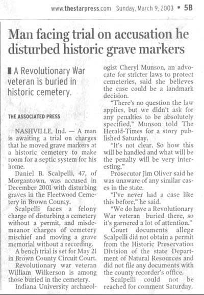 Cemetery News